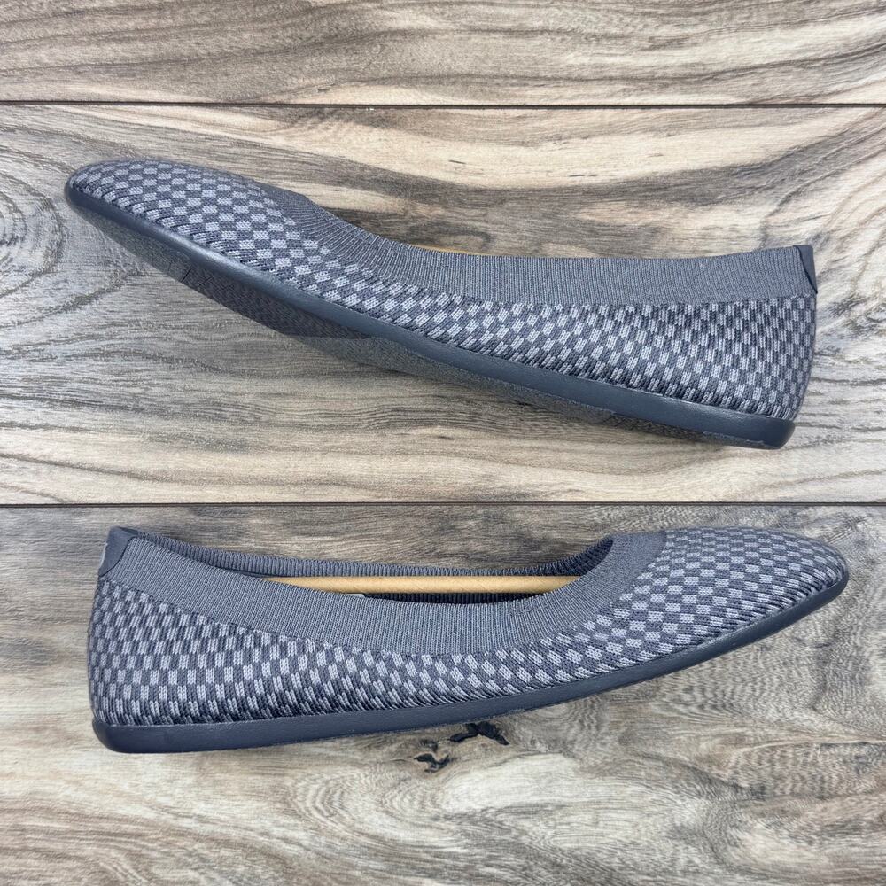 NIB Allbirds 10 Tree Breezer Knit Pack Medium Stormy Grey Ballet Flats - Picture 5 of 10